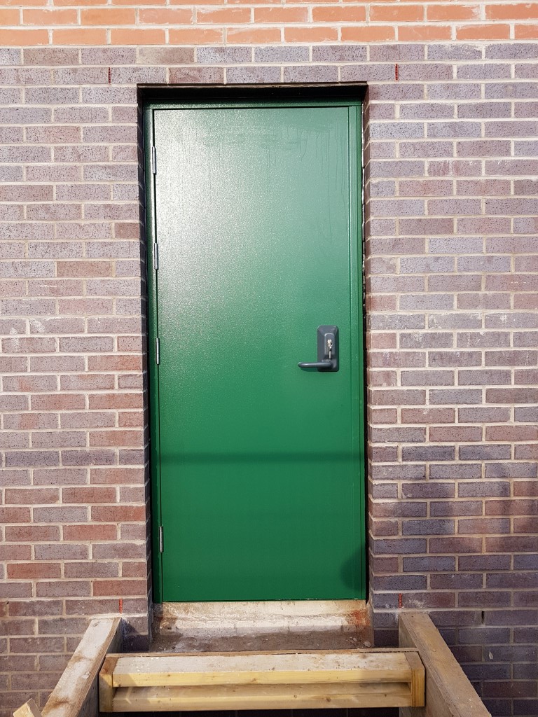 Steel fire door